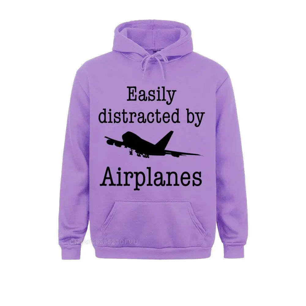 Hoodie Easily Distracted By Airplanes