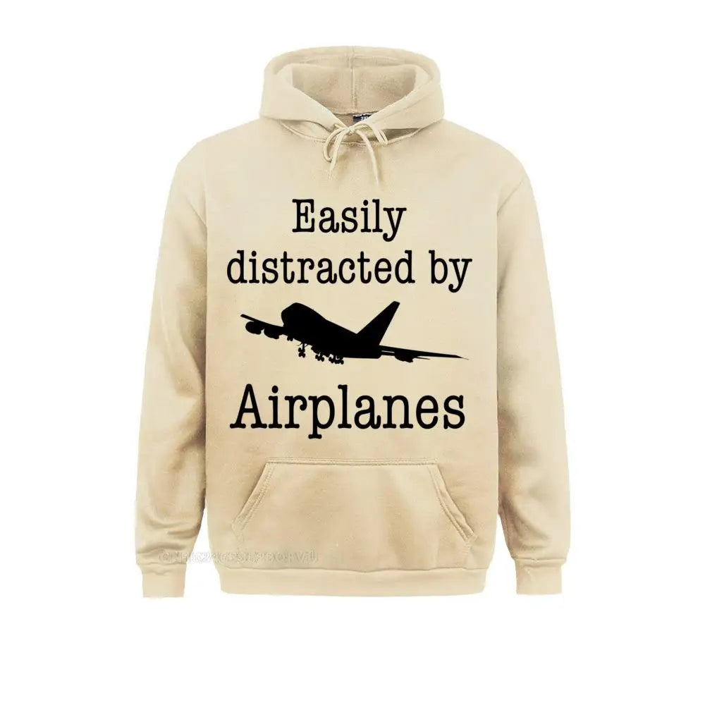Hoodie Easily Distracted By Airplanes