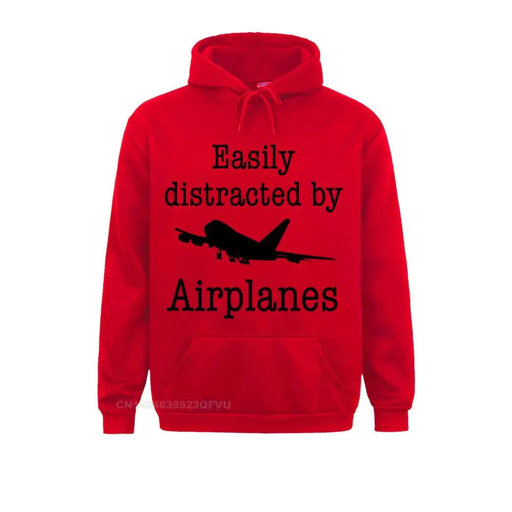 Hoodie Easily Distracted By Airplanes