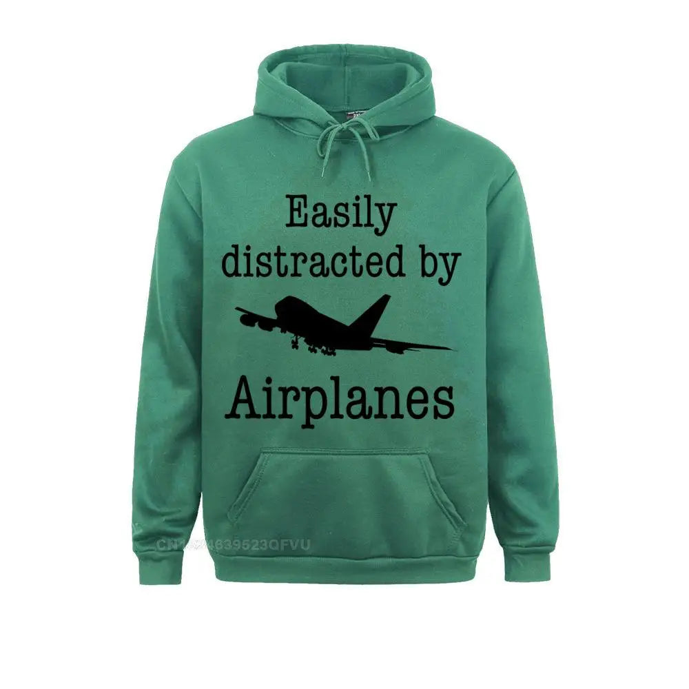 Hoodie Easily Distracted By Airplanes
