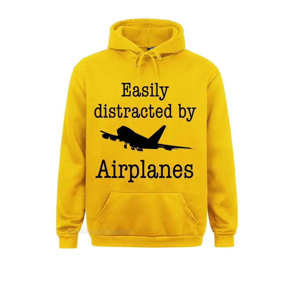Hoodie Easily Distracted By Airplanes