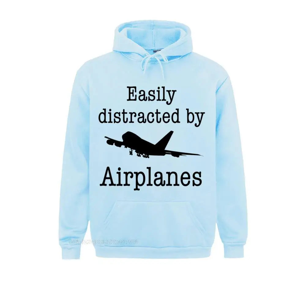 Hoodie Easily Distracted By Airplanes
