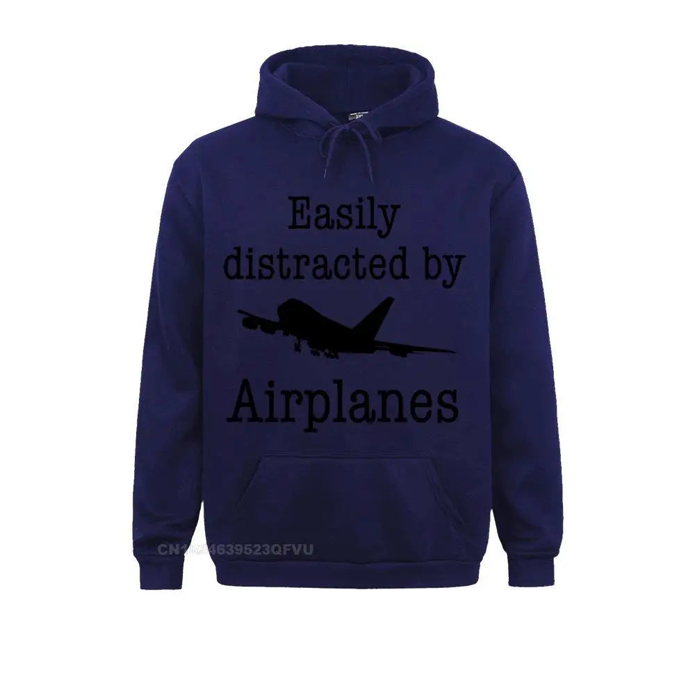 Hoodie Easily Distracted By Airplanes