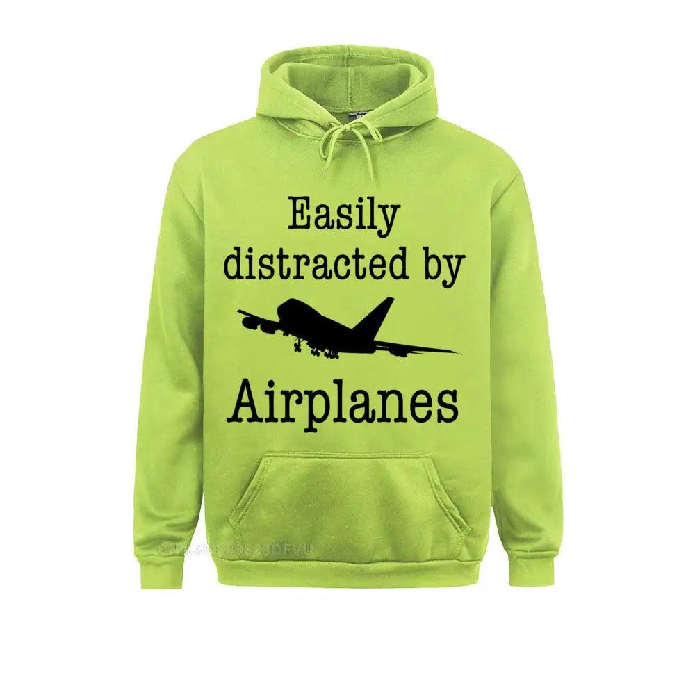 Hoodie Easily Distracted By Airplanes