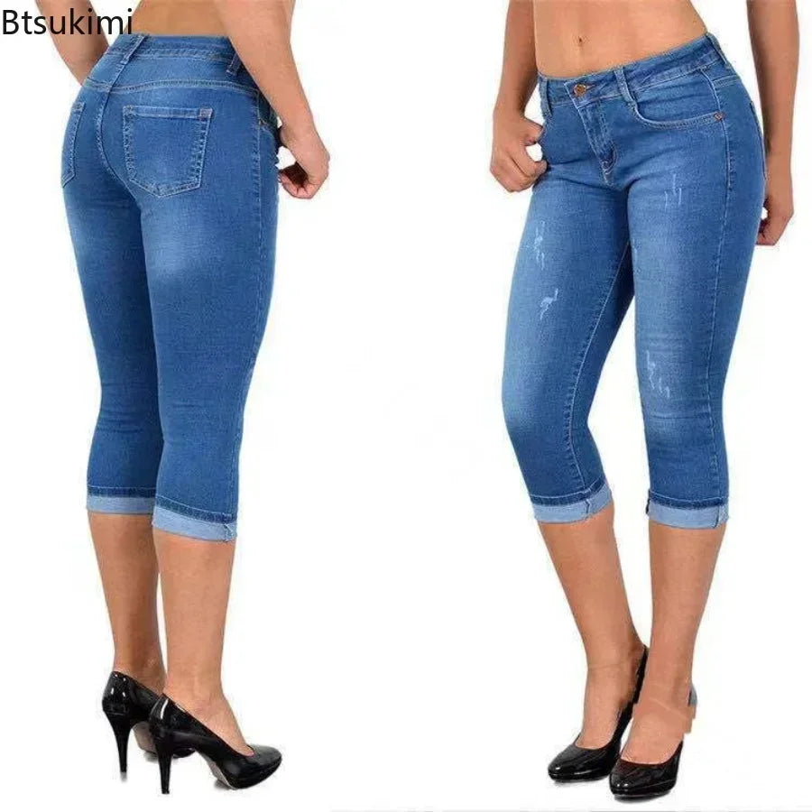 Capri Jeans Knee Length