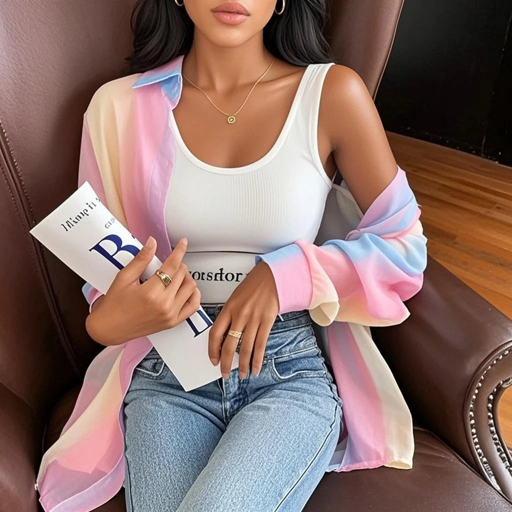 Rainbow Long Sleeved Shirt