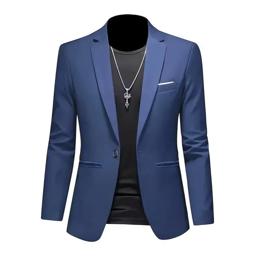 Slim Fit Single Button Jacket