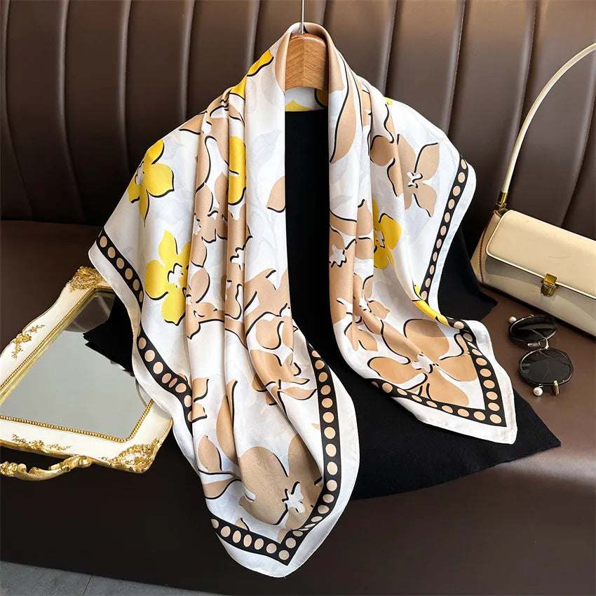 Print Silk Scarf