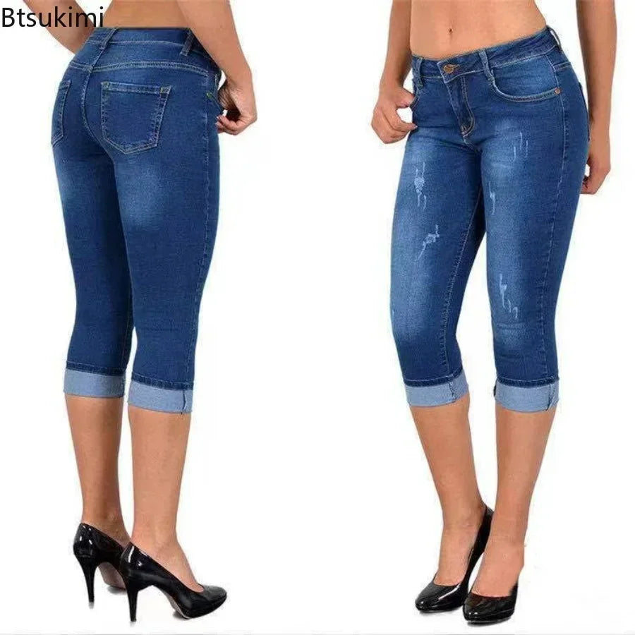 Capri Jeans Knee Length
