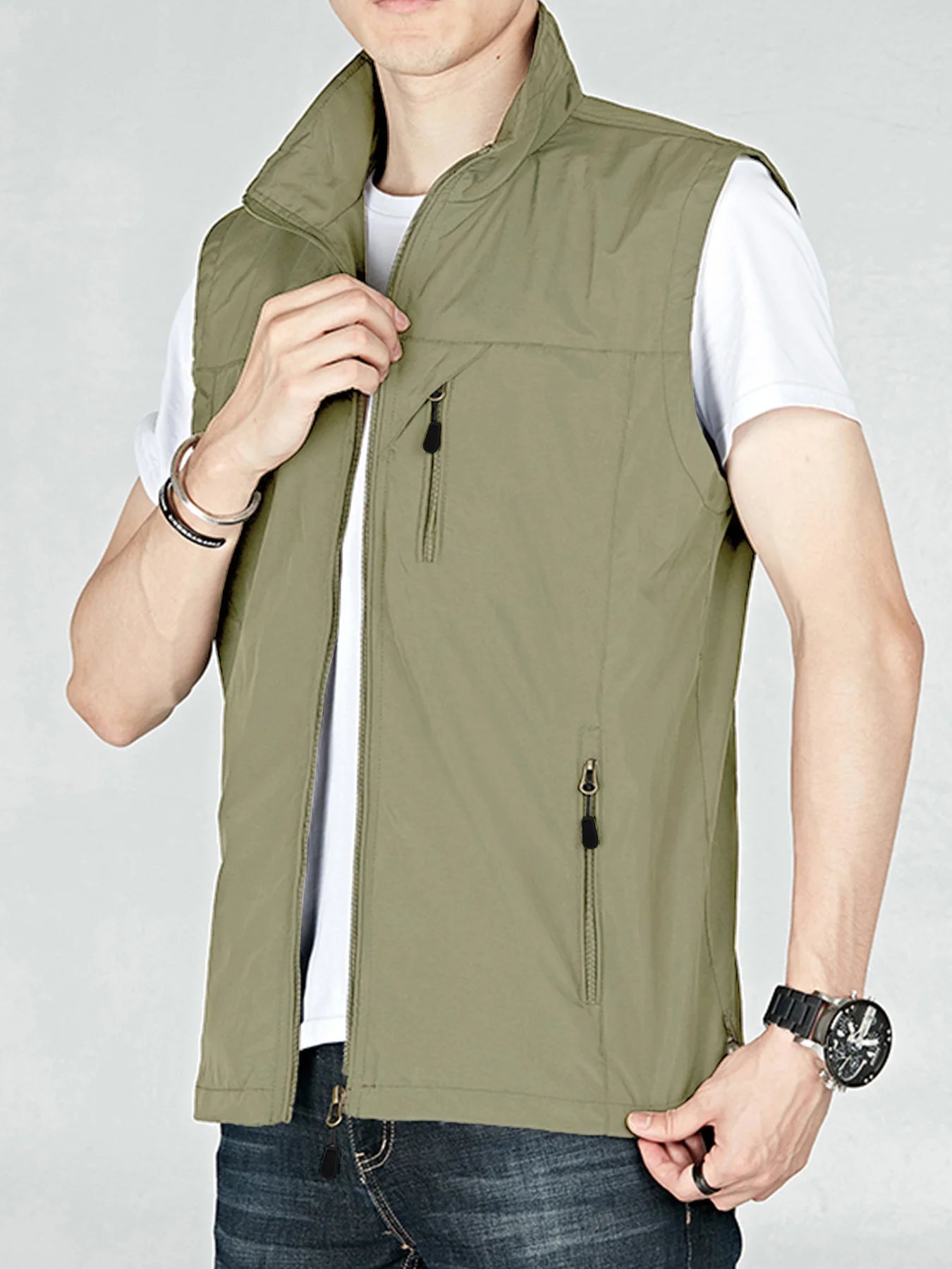 Sleeveless Vestes Jacket