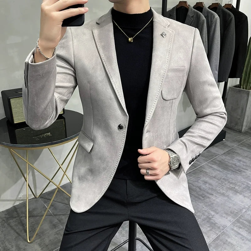 Jacket Suit Coat Blazer  Slim Fit