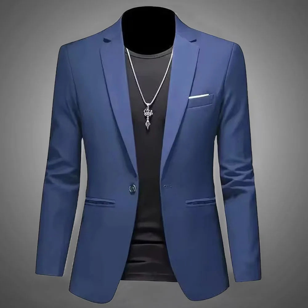 Slim Fit Single Button Jacket