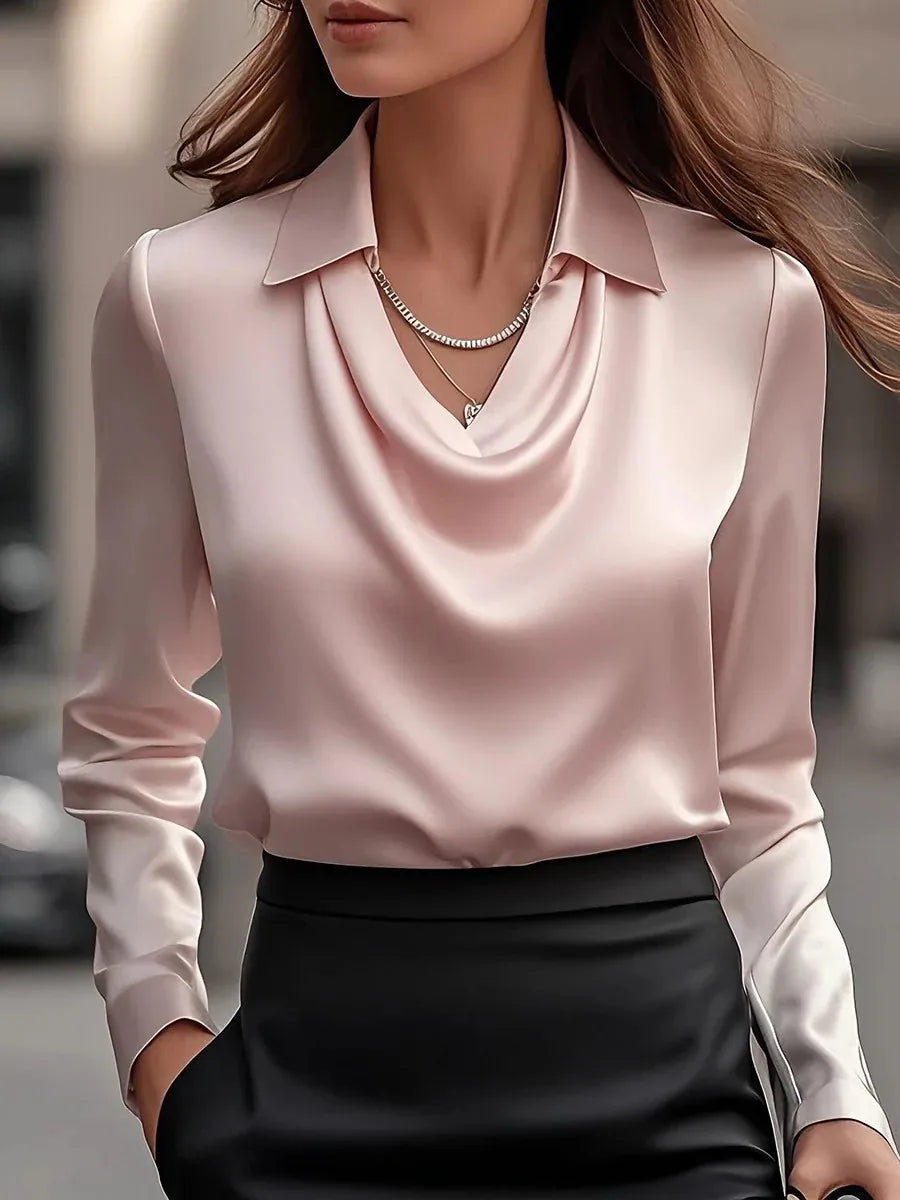 Elegant Long Sleeve Shirt Top Women