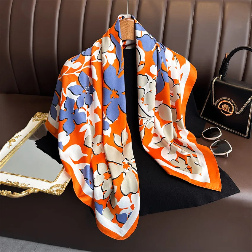 Print Silk Scarf
