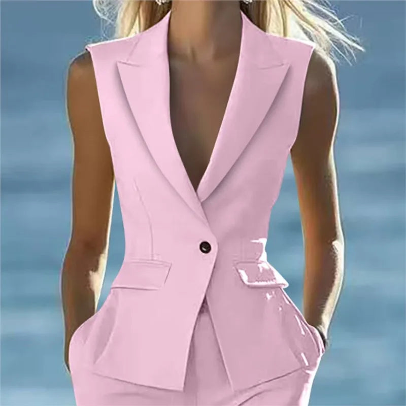 Suit Vest Shorts Pants