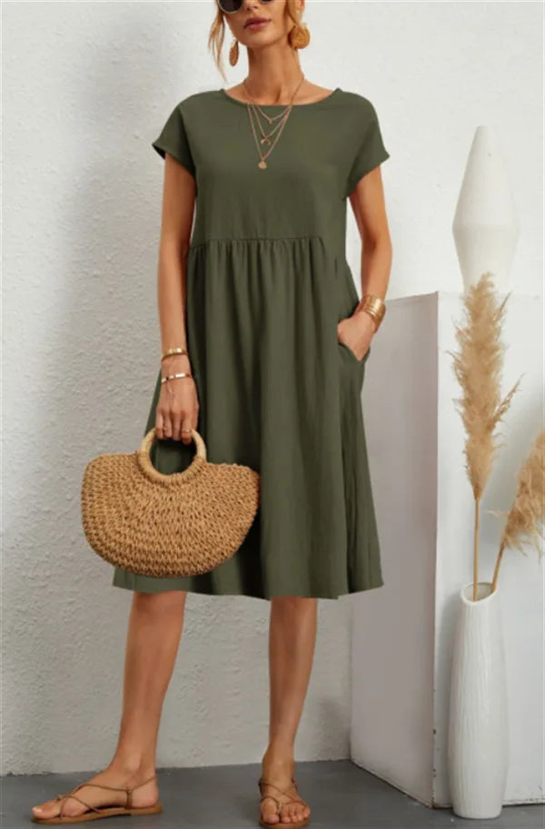 Cotton Linen Dress