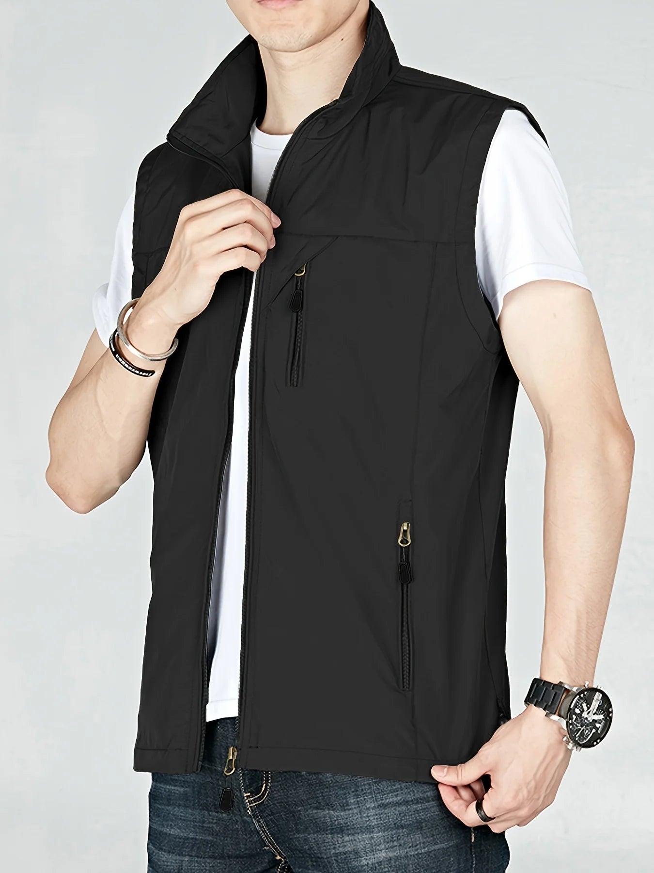 Sleeveless Vestes Jacket