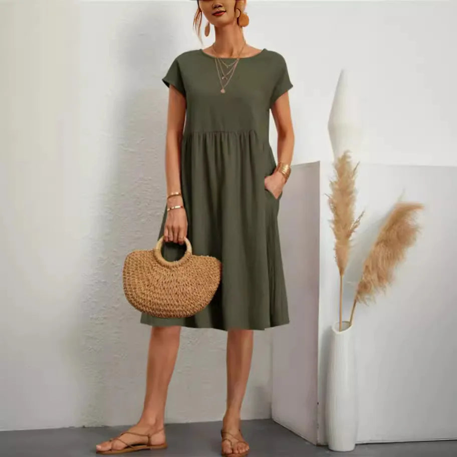 Cotton Linen Dress