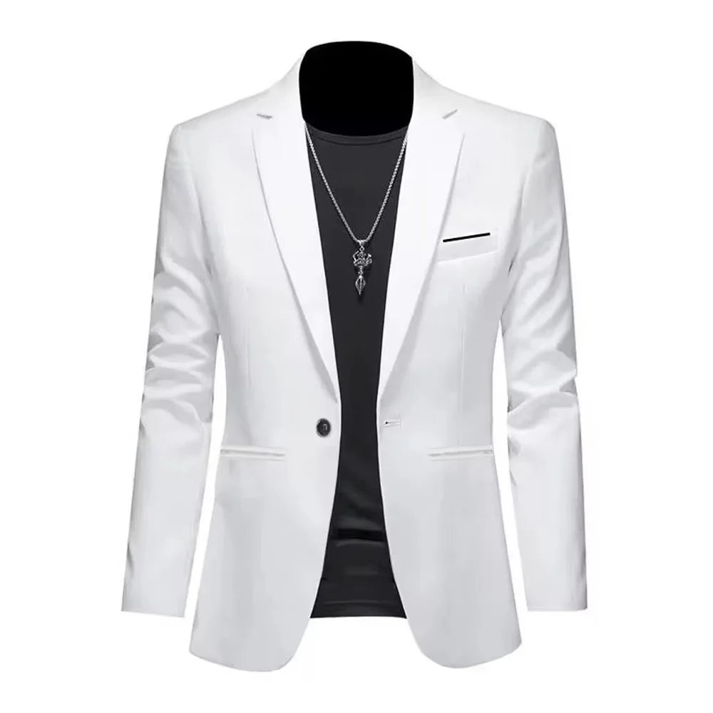 Slim Fit Single Button Jacket