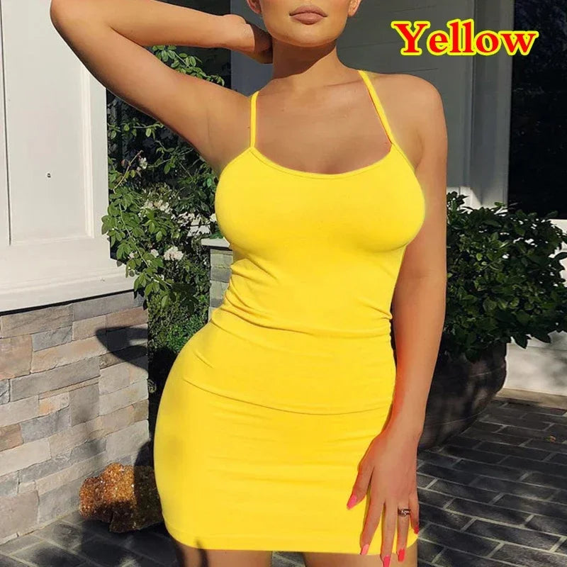 Strap Mini Dress