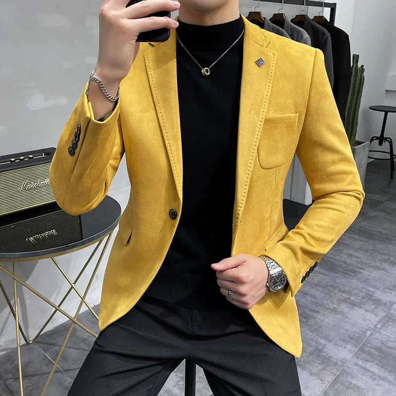 Jacket Suit Coat Blazer  Slim Fit