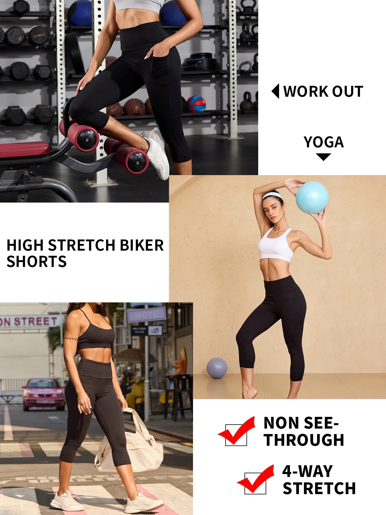 Running,Yoga, Athletic Push Up Gym Leggings