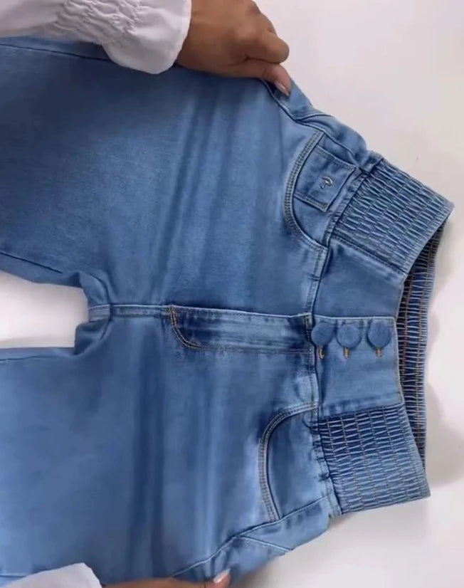 High Waisted Jeans Sexy Elegant