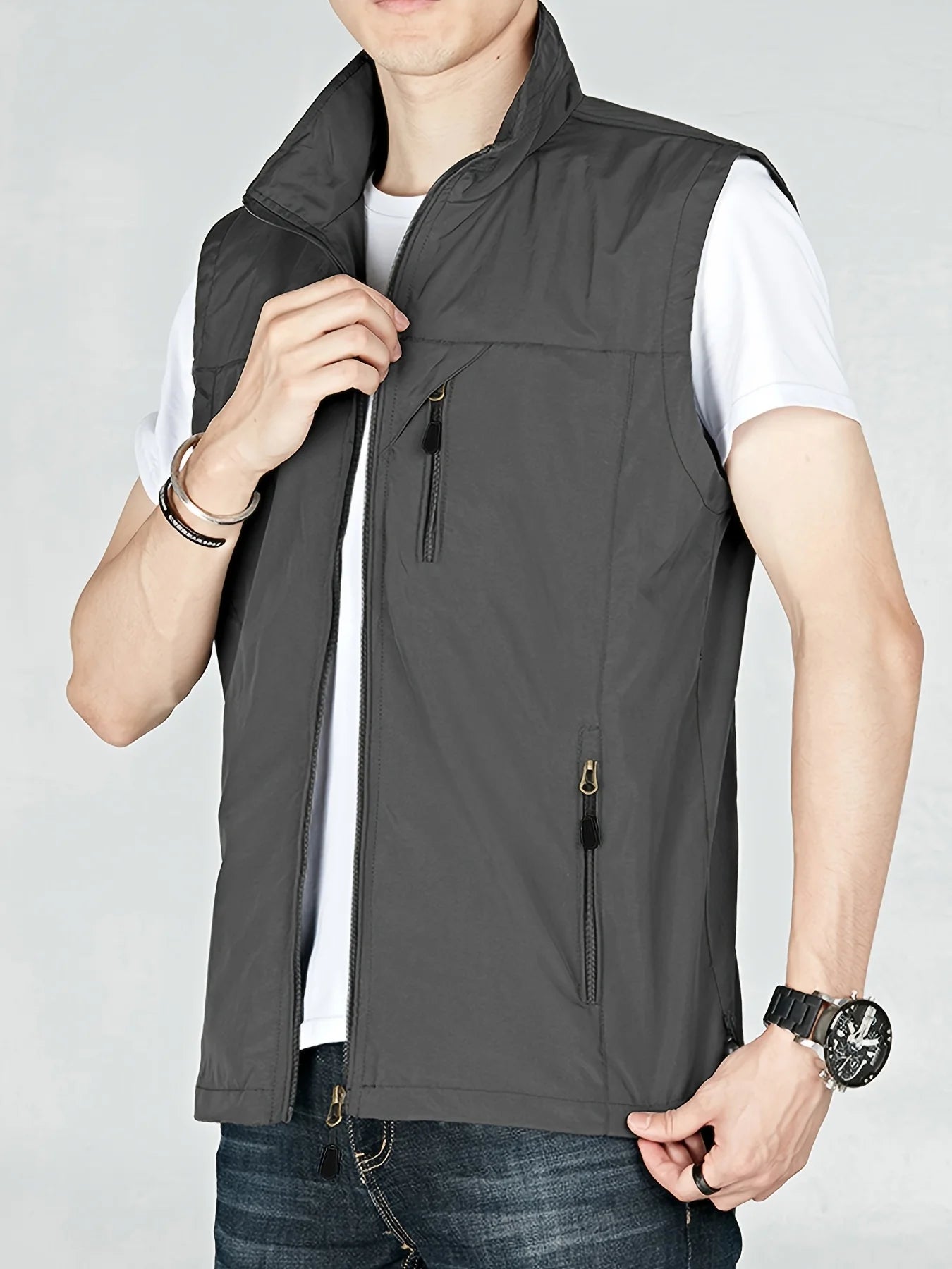 Sleeveless Vestes Jacket