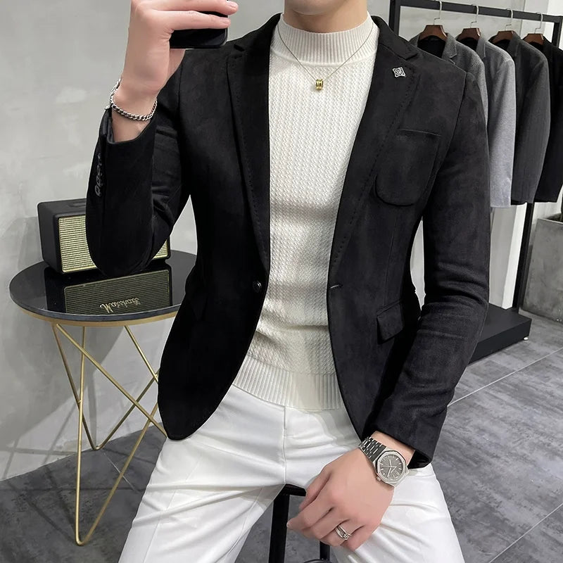 Jacket Suit Coat Blazer  Slim Fit