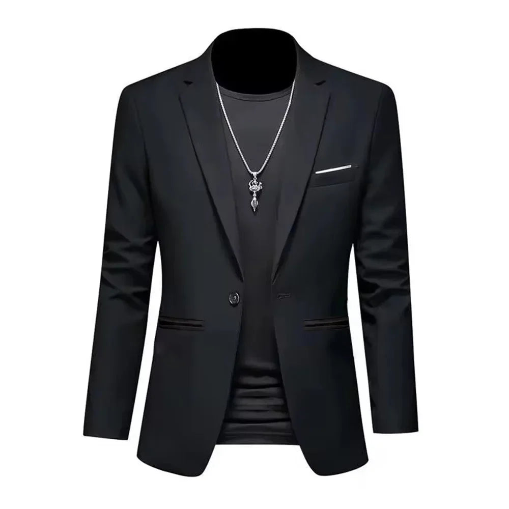 Slim Fit Single Button Jacket