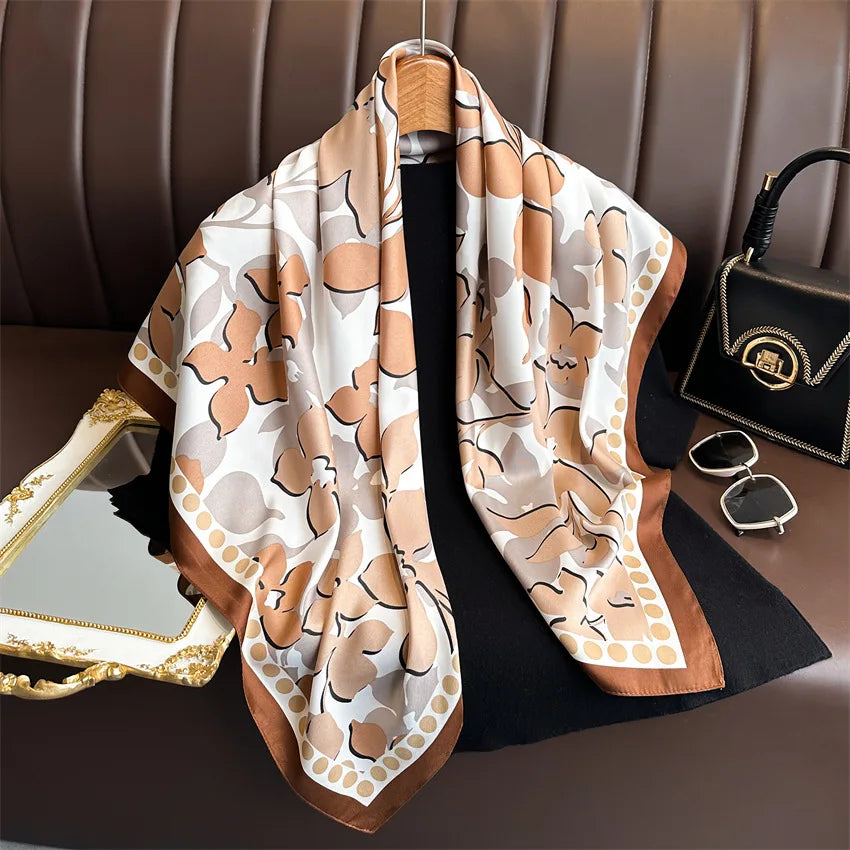 Print Silk Scarf