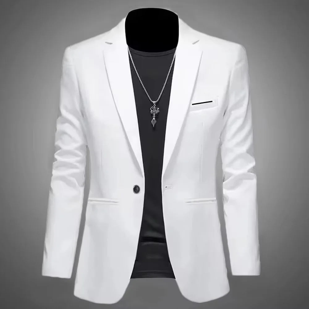 Slim Fit Single Button Jacket