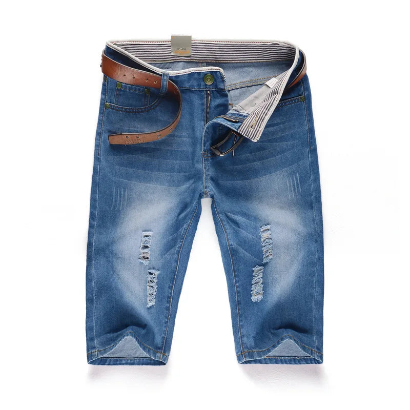Denim Long shorts