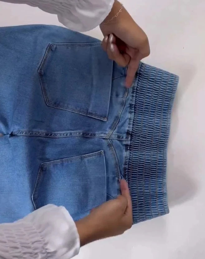 High Waisted Jeans Sexy Elegant
