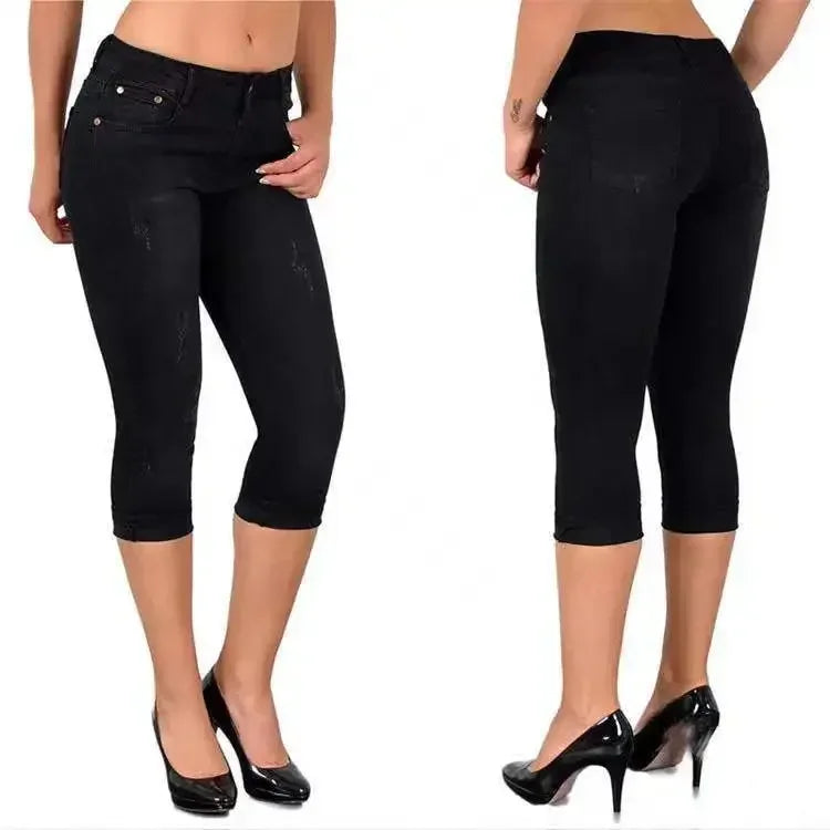 Capri Jeans Knee Length