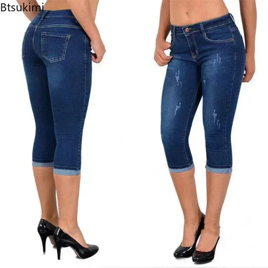 Capri Jeans Knee Length