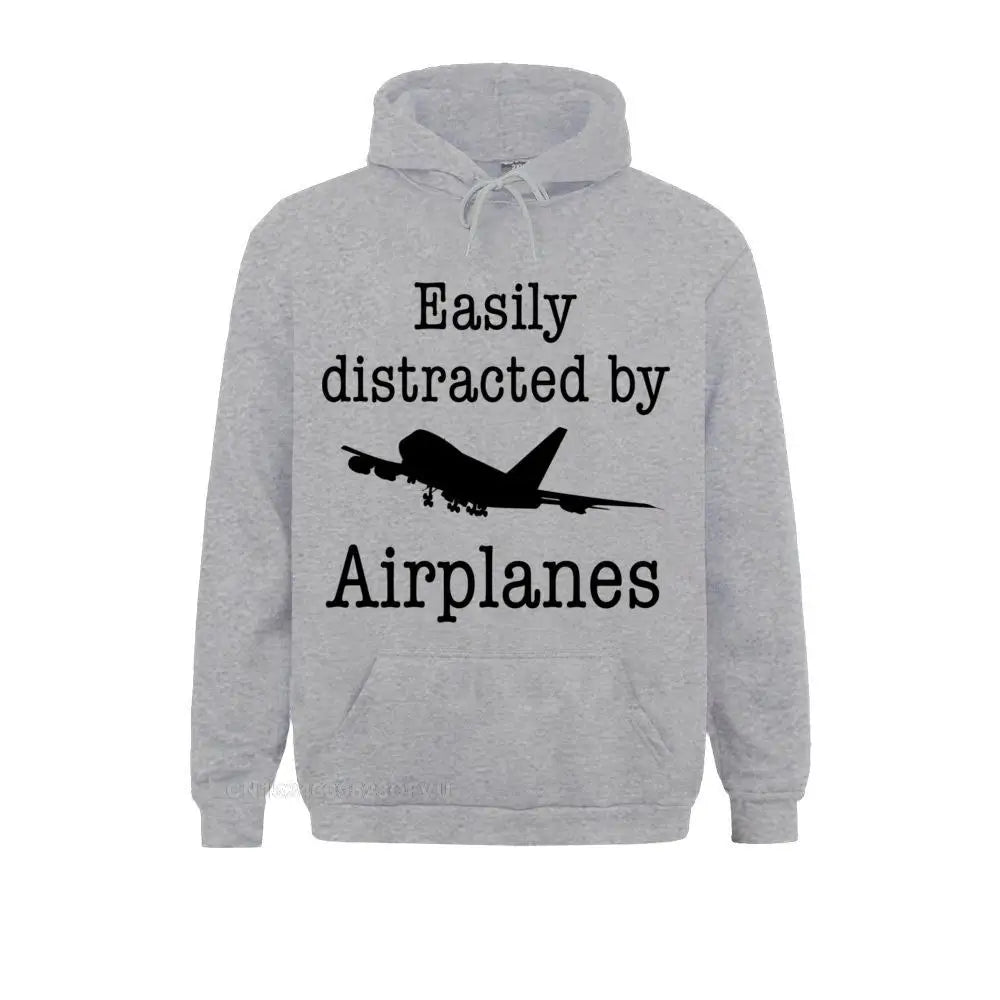 Hoodie Easily Distracted By Airplanes