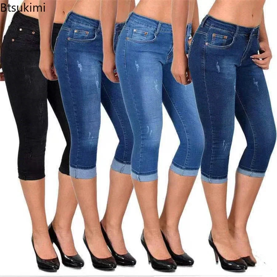Capri Jeans Knee Length