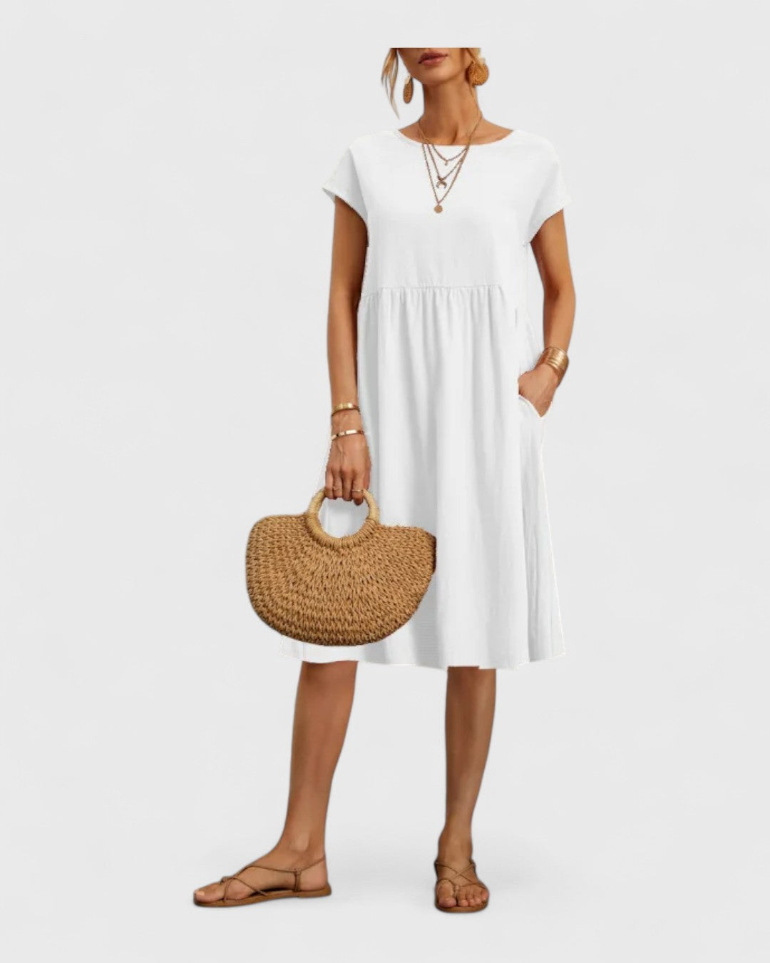 Cotton Linen Dress