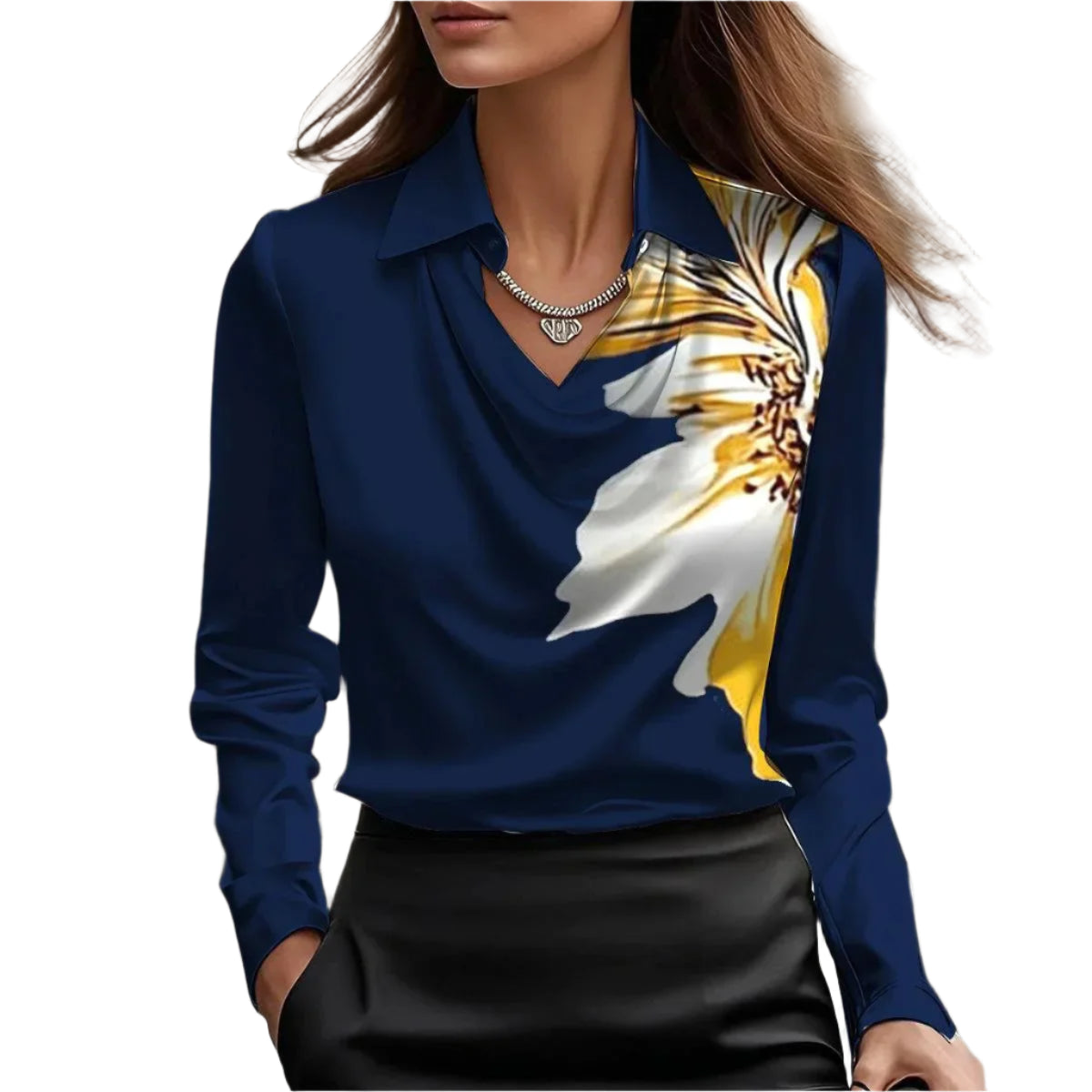 Elegant Long Sleeve Shirt Top Women