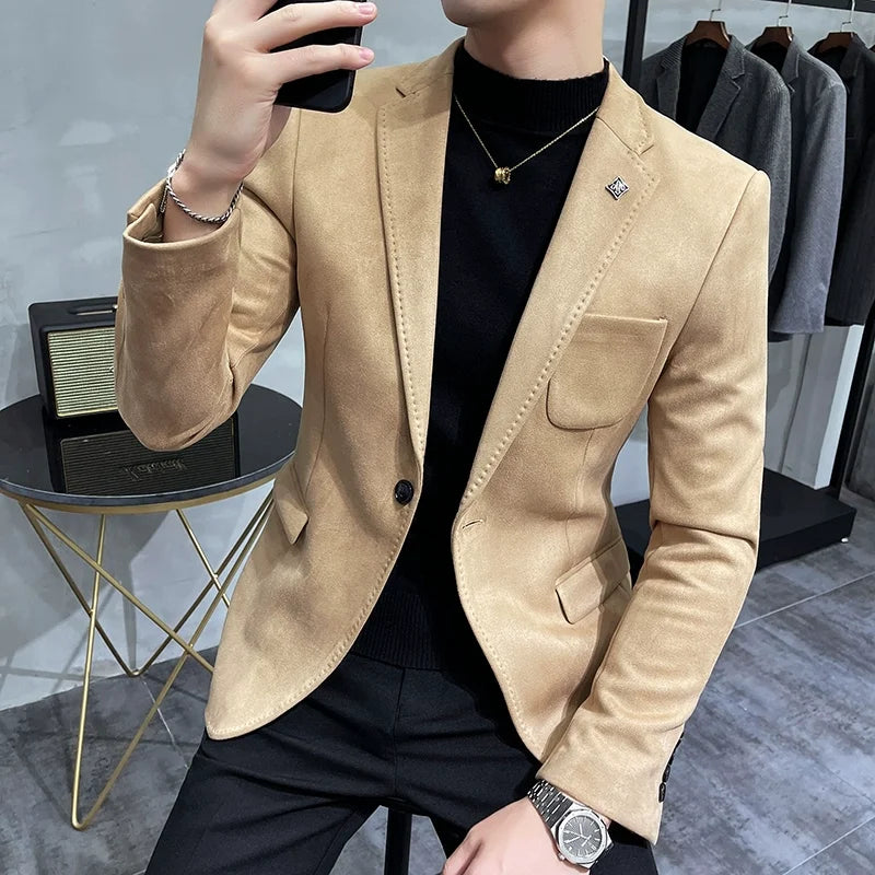 Jacket Suit Coat Blazer  Slim Fit