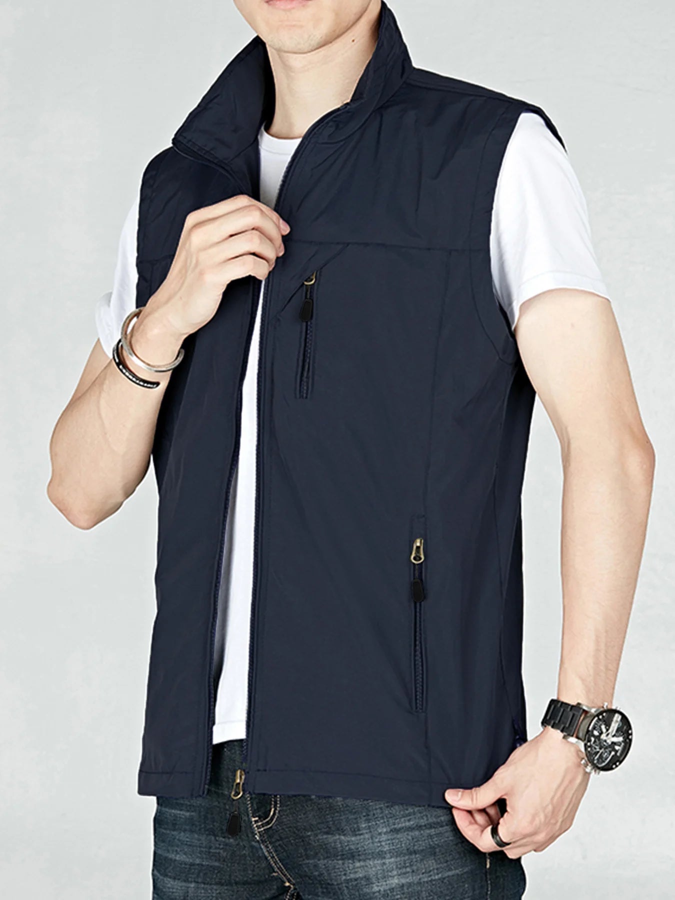 Sleeveless Vestes Jacket