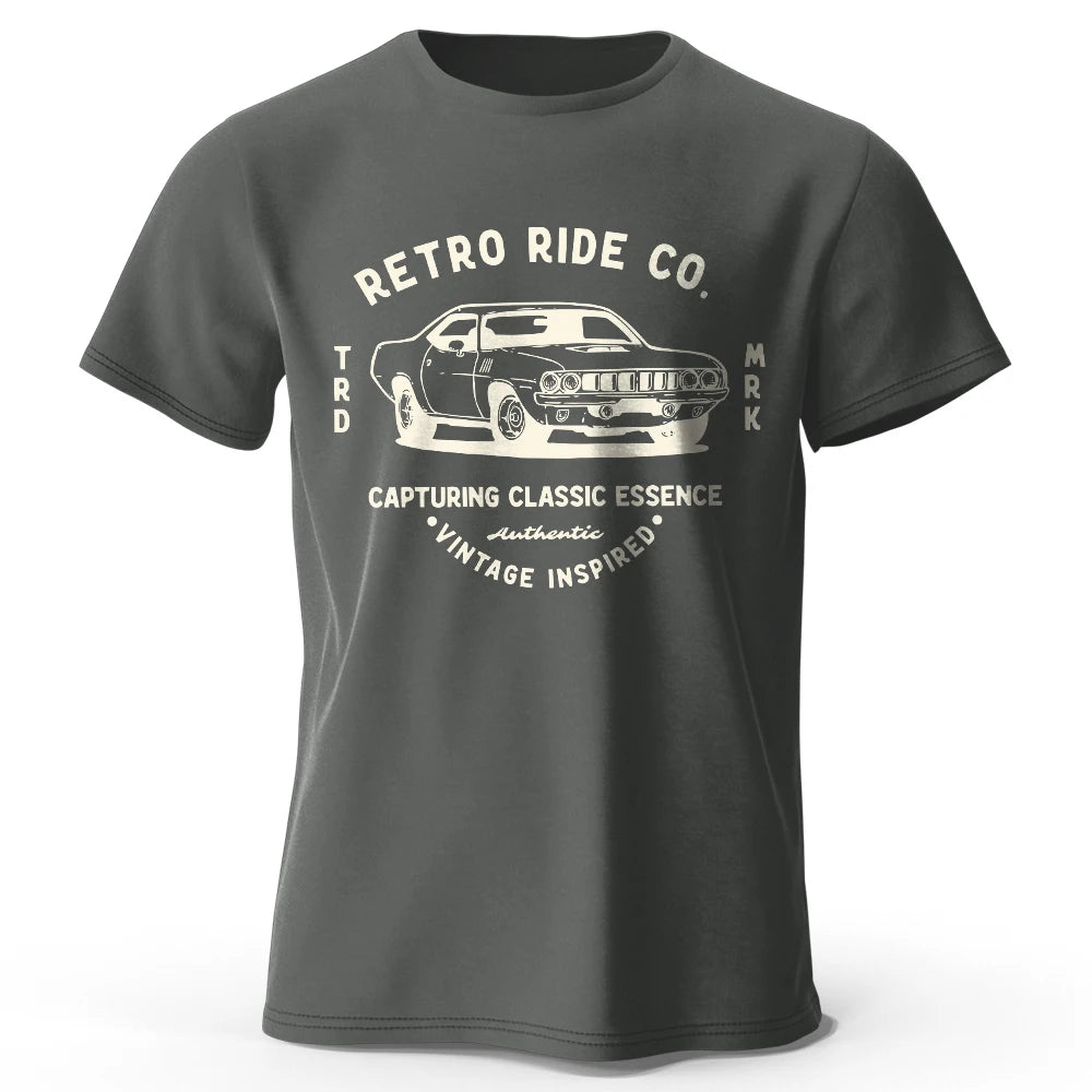 Mens Vintage Car T-Shirt 100% Cotton