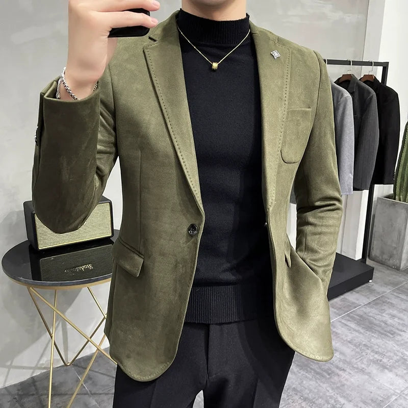 Jacket Suit Coat Blazer  Slim Fit