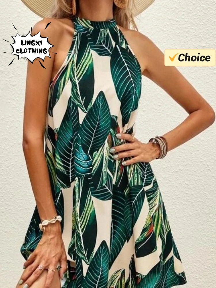 Open Back Hanging Dress