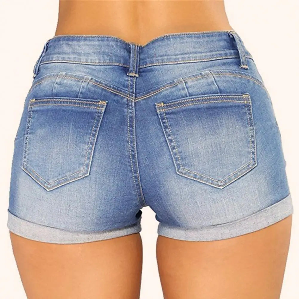 Jeans Ripped Mid Wais