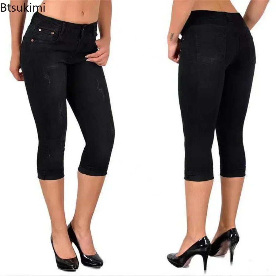 Capri Jeans Knee Length
