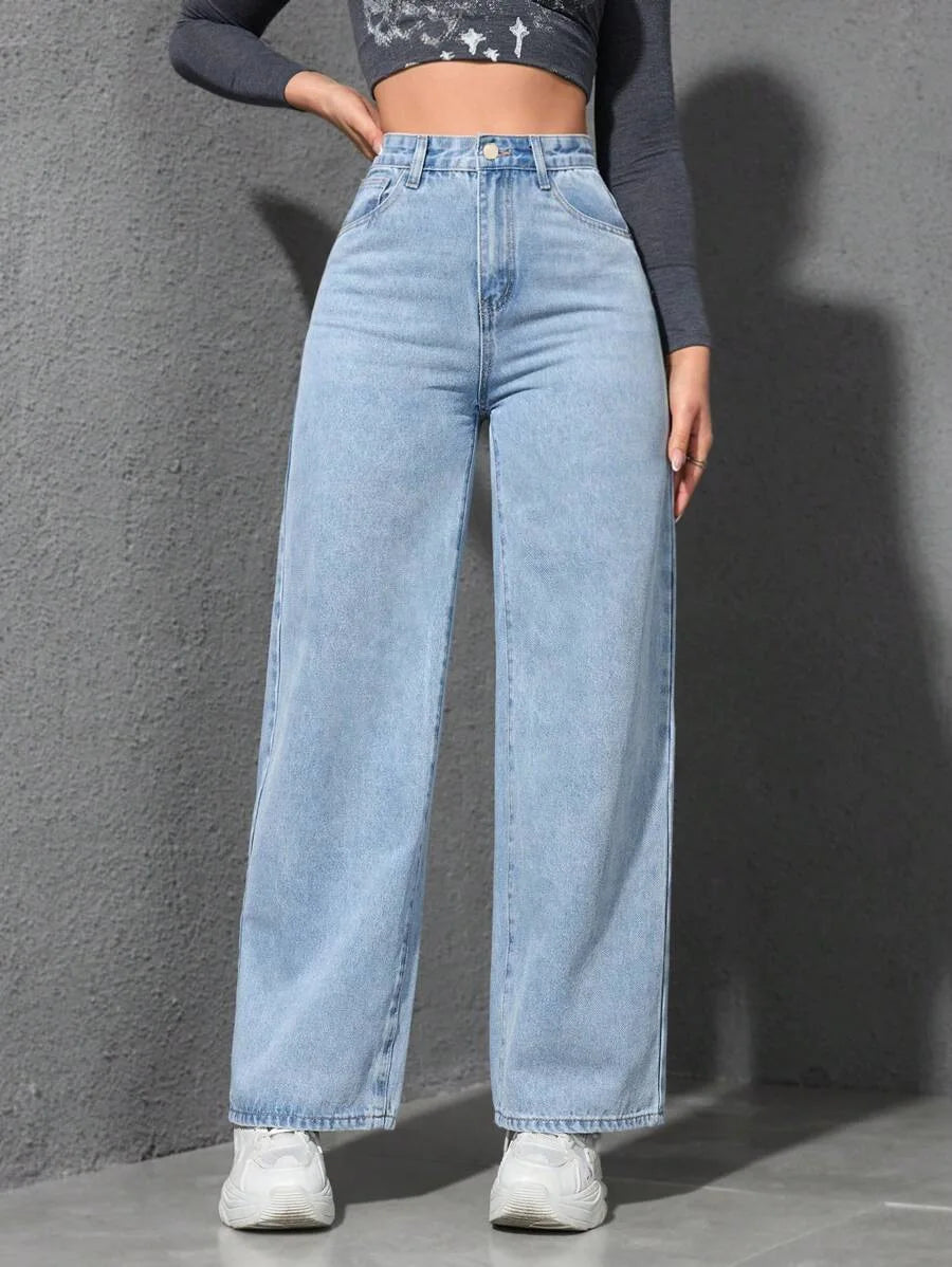 Retro Loose Wide Leg Jeans